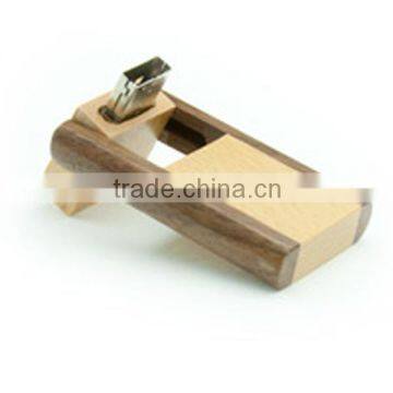 Bulk swing wooden usb flash drive 16gb