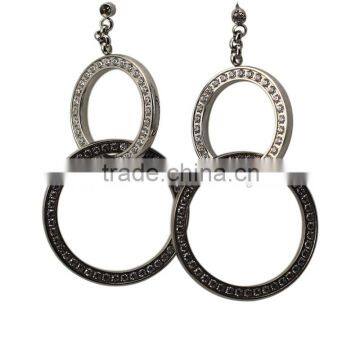 stainless steel woman earring China wholesale/CZ women's earrings/fashiona women's jewellery