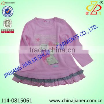 Custom the 100% cotton printed baby t shirts manufacturer china