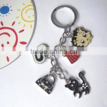 all types custom made keychain for cell phone/bag