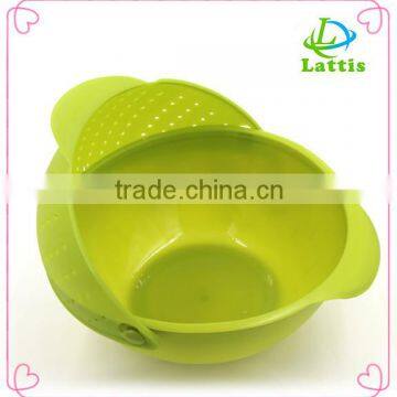 New Design Plastic Clean Rice Machine Vegetables Basin Wash Fruit Bowl Fruit Basket the Kitchen Good Cooking Tools photo-3
