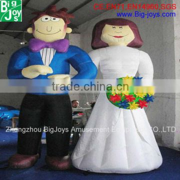 inflatable cartoon for wedding,advertising,inflatable moving cartoon,custom cartoon character