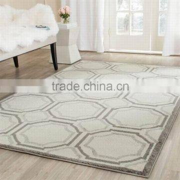 Geomatric Design Brown Grey Black White Area Rug