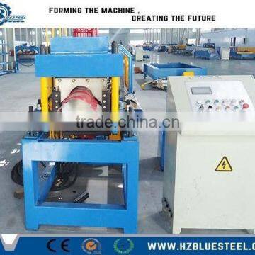 Steel Plate Make Ridge Cap Tiles Machine, Ridge Cap Cold Roll Forming Machine