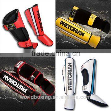 New Fashion Fitness Pretorian Grant Luva Boxe Gym Training Boxing Shin Guards M / L Men and Women Muay Thai MMA Sports