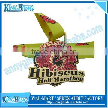 Cheap custom soft enamel custom finisher arts and crafts medals no minimum order