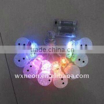 battery string light RGB covered by snowman