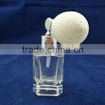 square perfume glass container, scent bottle