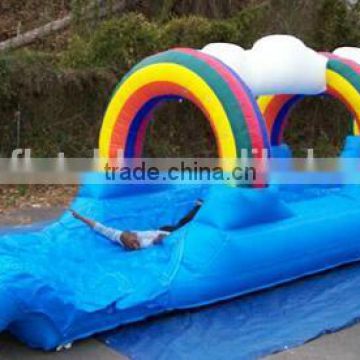 rainbow cloud Inflatable slip n slide for sale