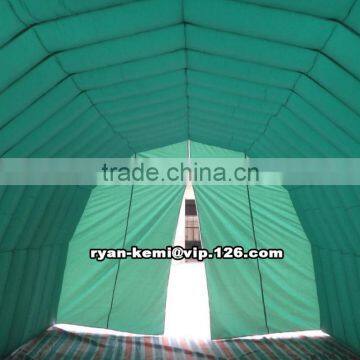 Green Inflatable Tunnel Tent Custom Inflatable Sports Tent Green Inflatable Tunnel Oxford Cloth Inflatable Tent With Blower photo-3