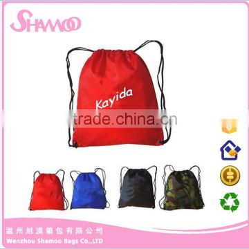 Customized Logo Branded Promotional Drawstring Bag /drawstring backpack bag