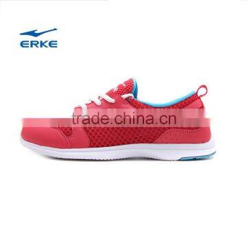 ERKE 2015 New womens summer breathable running shoes red/blue/grey sports shoes for wholesale