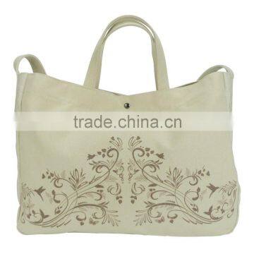 Ningbo Ronhon Premium Gift Bags Canvas Shoulder Messenger Large Size Shopping Bag photo-3