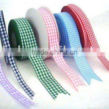 plaid ribbon,gingham ribbion