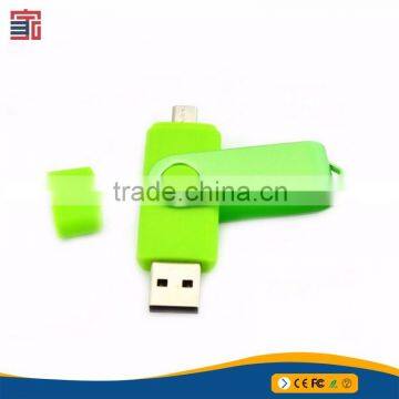 Latest new design plastic case swivel twister otg usb portable drive