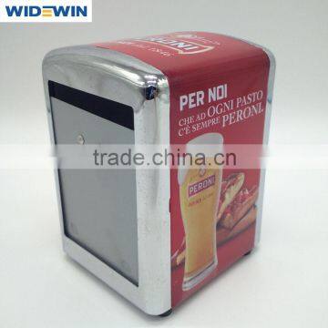Cheap Price Napkin Holder Best Quality Tinplate Advertising Tissue Box