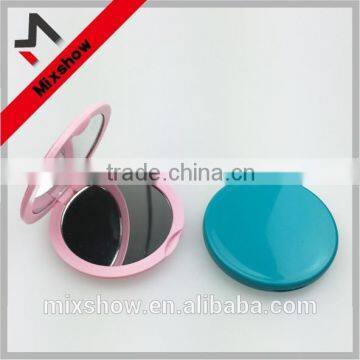 Plastic double sides round pocket mirror