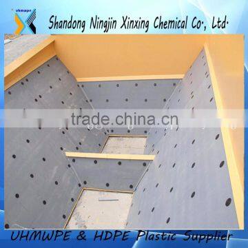 uhmwpe chute liner/pe 1000 sheet wear resistant tivar 88 liner