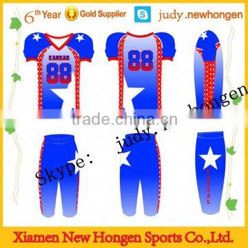 american custom football college uniform/football jersey/football shirts