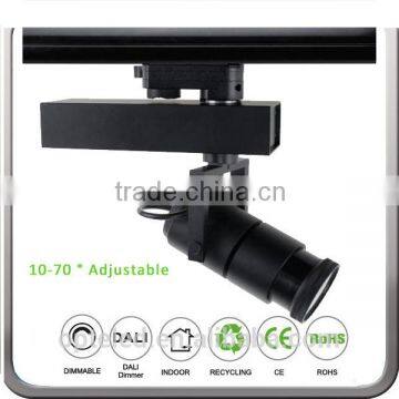 15W 20W 30w 3D Focusable Dimming Led Track Lighting Beam Angle Adjustablbe for Museum Professional Lighting photo-4