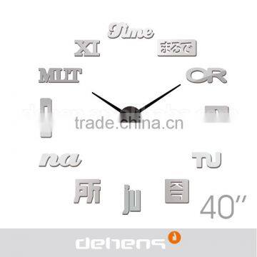DEHENG Modern Original Design Home Decorative 3D DIY Gift Wall Clock photo-2