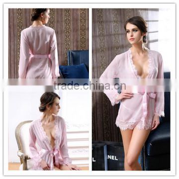 Wholesale price pink lace sexy adult girl babydoll open