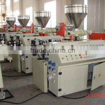 SJSZ51 conical twin screw plastic extruder,extruding machine