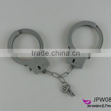 Wholesale Gray Cuffs Plastic Toy Handcuffs Uniform Cuffs