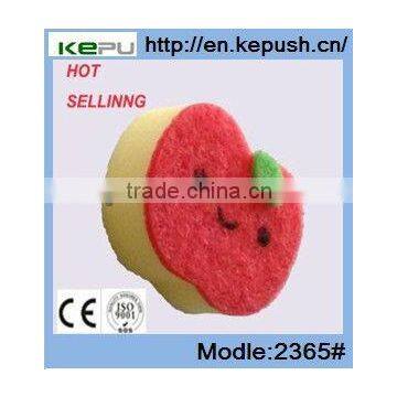 apple shape fruit kitchen cleaning sponge