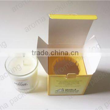 Luxury Custom Design Cardboard Flat Candle Packing Box for Glass Jars
