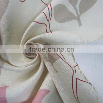 2013 hot sale 100% polyester printed faux linen fabric for curtain