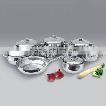 17 pcs stainless steel cooker set