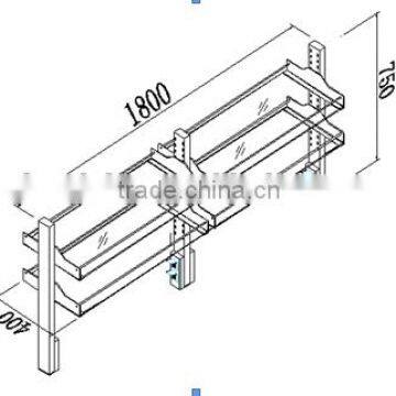 bench mounted lab reagent shelf in laboratory furniture and dental lab work bench