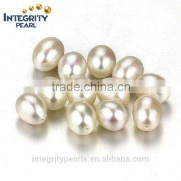 7-7.5mm AAA earring material natural freshwater white drop loose pearl