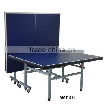 High quality Indoor Single folding table tennis training equipment with wheels