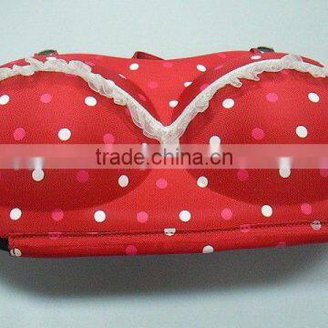 GC- Carrying white spot printing compression molding Travel eva bra bag