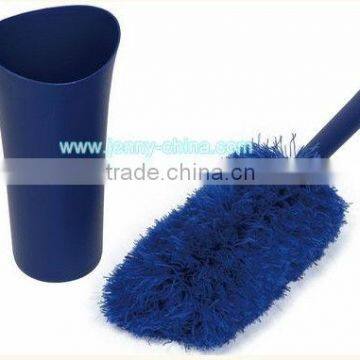 duster with blue plastic bucket