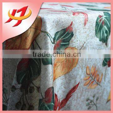 Hotel Waterproof Round Dining Bamboo Oilcloth Embroidery Table Cloth