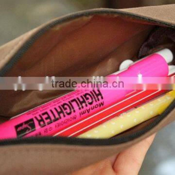 Student Sweet Canvas School Pen Bag Pencil Case Cosmetic Bags Travel Makeup Bags photo-2