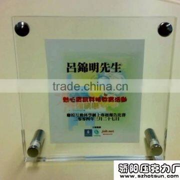 Custom Screw Design Acrylic Wall Mounted Photo Frame photo-2