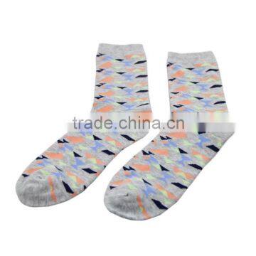 GSW-05 High quality colored cotton socks for women with computer design