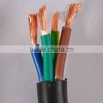 China 3+1 style 4 core pvc cable 300/500V