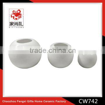 ceramic ball pots plain color