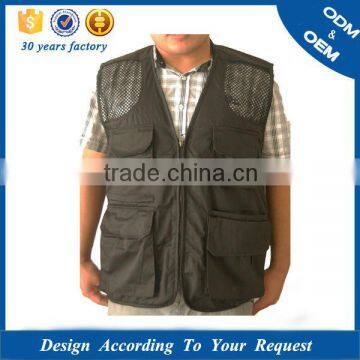 Customized Photograph Protective Waistcoat Jacket With Many Pocket
