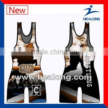 no MOQ t-back wrestling singlets for sale