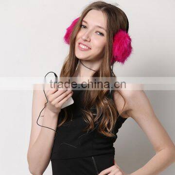 Lady Fashion Winter Knit Custom Earmuffs