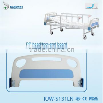 One function manual adjustable simple flat hospital beds