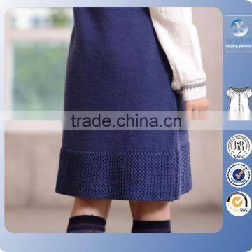 2016 Ladies Fahsion Short Sleeves Spring Long Navy Dress Sweater