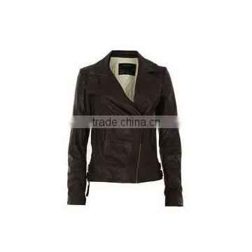 Black Fashion Womens Leather Jacket,ladies leather fur jacket,ladies fashion leather fur jacket