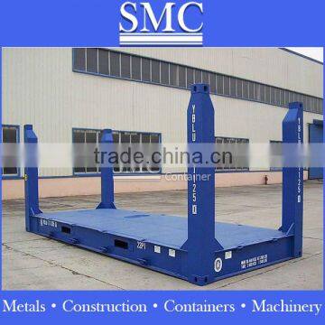 Flat Rack/Platform Containers, (with fixed-end) , 20ft & 40ft